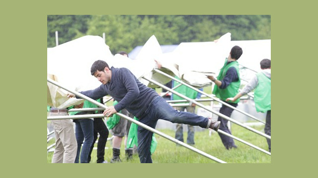 Le montage des tentes