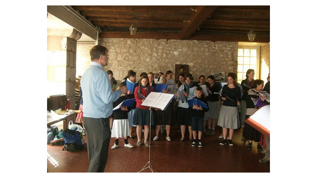 Répétition de chant de la chorale